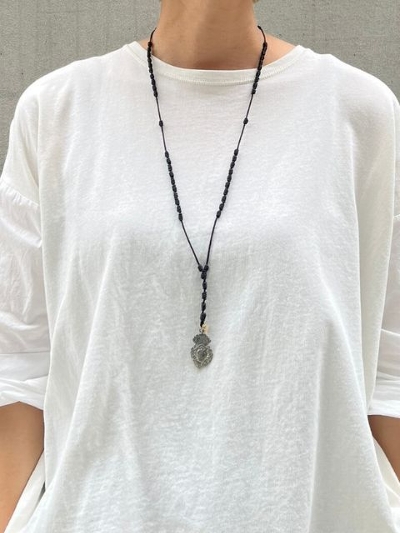 y514\zMexican rosario heart necklaceymexicanrosarioz