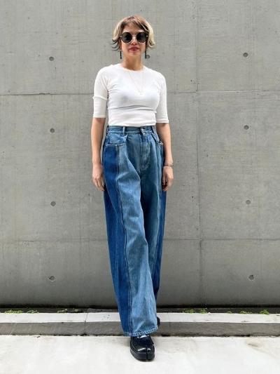 �y4��13�������\��zFULL COUNT�~KariAng 5Pocket Curve Denim�yK26S20-301�z