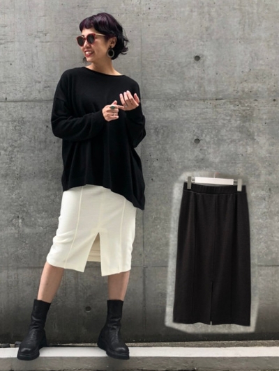 レガラートポンチミディタイトスカート【Y20A20-031】